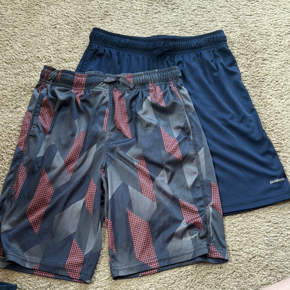 Men's Navy Athletic Shorts 2-Pack - Style